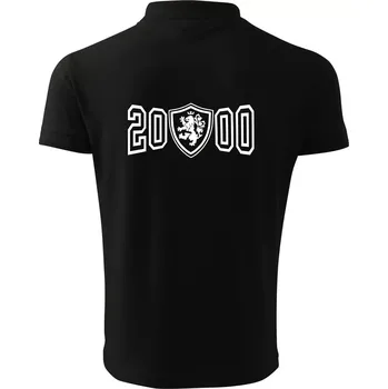 Pánská košile Narozeninový motiv - znak - 2000 - Polokošile pánská Pique Polo 203 - L ( Černá )