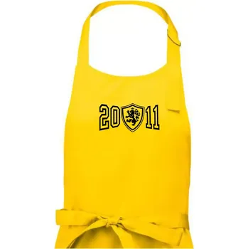 Kuchyňská zástěra Narozeninový motiv - znak - 2011 - Pánská zástěra na vaření - Univerzální velikost ( Žlutá )
