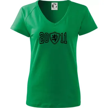 Dámské tričko Narozeninový motiv - znak - 2011 - Tričko dámské Dream - S ( Středně zelená )
