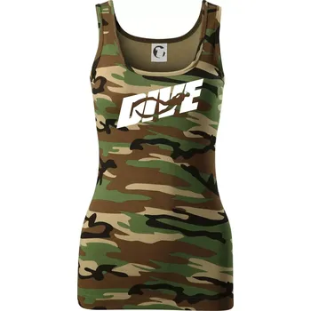 Dámské tričko Freediving - Dive - Dámské Maskáčové tílko - S ( Hnědý maskáč )