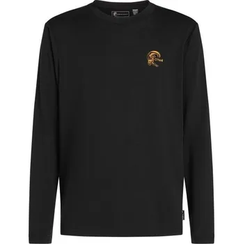 Pánské tričko Pánské funkční triko O'Neill O'RIGINALS HYBRID L/SLV XL Černá, Oranžová