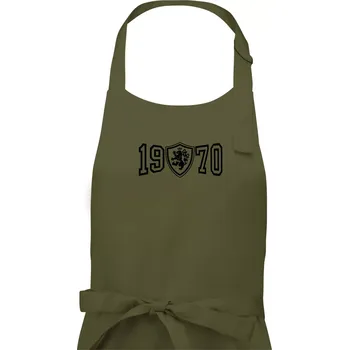 Kuchyňská zástěra Narozeninový motiv - znak - 1970 - Pánská zástěra na vaření - Univerzální velikost ( Khaki )