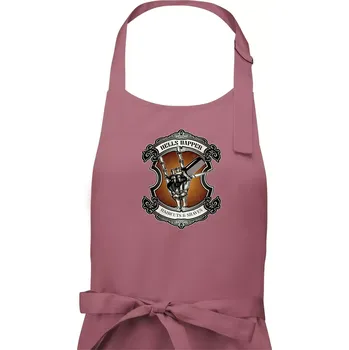 Kuchyňská zástěra Hells dapper barbershop - Pánská zástěra na vaření - Univerzální velikost ( Starorůžová )