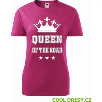 Dámské tričko Dámské tričko Queen of the road - Barva: purpurová, Velikost S
