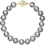 Perlový náramek z říčních perel se zapínáním ze 14 karátového zlata 923010.3 grey Vyberte zapínání: Zlatá 9270A