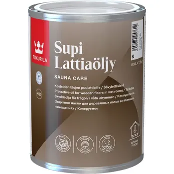 Lak na dřevo Tikkurila SUPI Sauna LATTIAÖLJY Odstín: Transparentní