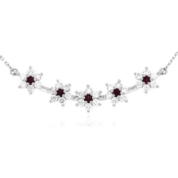 Náhrdelník Zlatnictví U Kostela Diamantový náhrdelník s rubíny 1154b 1196022824