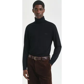 Pánský svetr ROLÁK GANT EXTRAFINE MERINO WOOL TURTLENECK BLACK