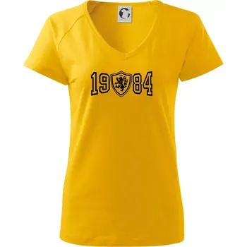 Dámské tričko Narozeninový motiv - znak - 1984 - Tričko dámské Dream - XS ( Žlutá )