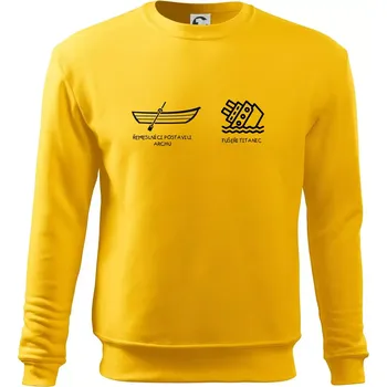 Pánská mikina Řemeslnici postavili archu, fušeři Titanic - Mikina Essential pánská - 2XL ( Žlutá )
