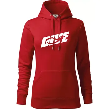 Dámská mikina Freediving - Dive - Mikina dámská Cape s kapucí - S ( Červená )