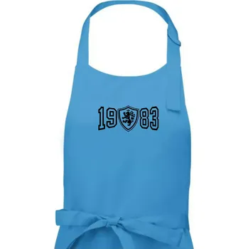 Kuchyňská zástěra Narozeninový motiv - znak - 1983 - Dámská zástěra na vaření - Univerzální velikost ( Světlý tyrkys )