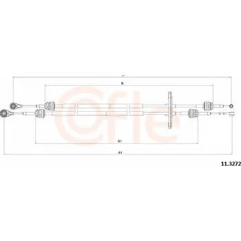 Tažné lanko, ruční převodovka COFLE 11.3272