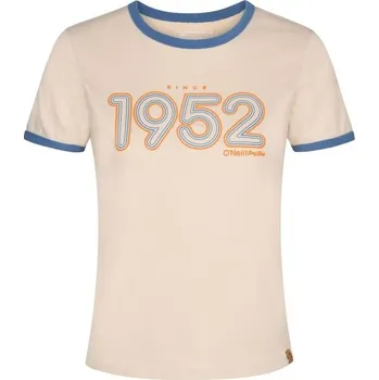 Dámské tričko Dámské tričko O'Neill O'RIGINALS 1952 XL Béžová, Oranžová, Modrá