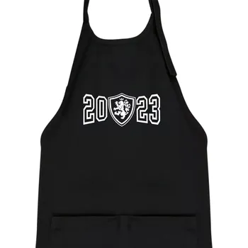 Kuchyňská zástěra Narozeninový motiv - znak - 2023 - Dětská zástěra na vaření - Univerzální velikost ( Černá )