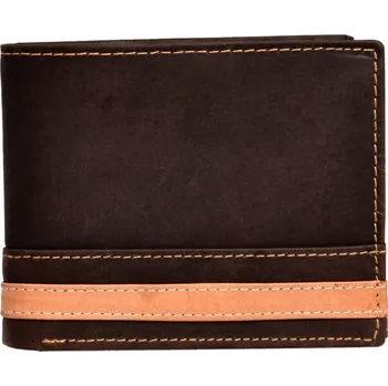 Peněženka Pánská kožená peněženka HTW-104 hnědá