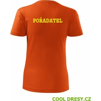 Dámské tričko pořadatel - Barva: oranžová, Velikost L