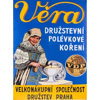 Plechová cedule Plechová retro cedule - Věra Provedení: Hliník: 30 x 20 cm