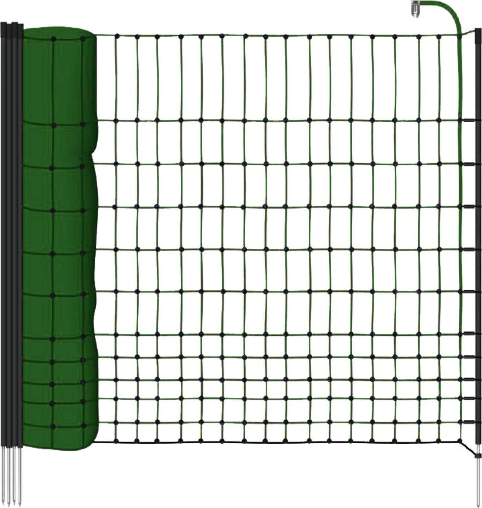 Elektrická síť STANDARD pro drůbež, slepice a kuřata, výška 112 cm, délka 25 m, 1 hrot