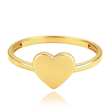 Prsten Olivie MINET Elegantní zlatý prsten srdíčko Au 585/1000 Velikost prstenu:: 51, Hmotnost (g): 1,15