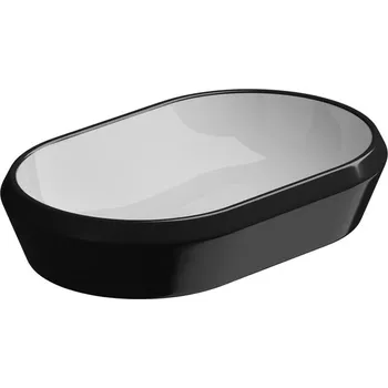 Umyvadlo na desku Cruise, keramické, dvoubarevné, 65x42 cm, CRLAVOV65BI000002