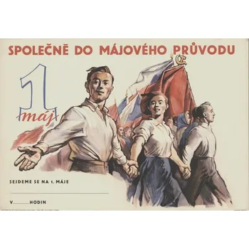 Plechová cedule Plechová retro cedule - Společně do májového průvodu Provedení: Hliník: 30 x 20 cm