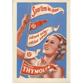 Plechová cedule Plechová retro cedule - Zubní pasta Thymolin I Provedení: Hliník: 30 x 20 cm