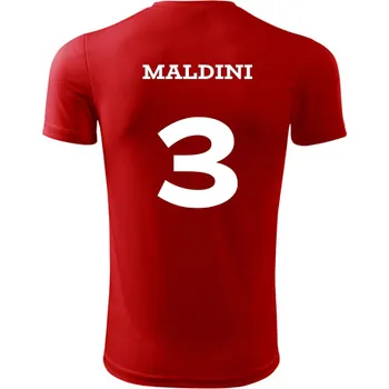 Dres Maldini - Barva: červená, Velikost XXXL