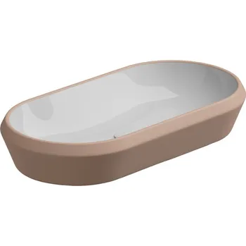 Umyvadlo Umyvadlo na desku Cruise, keramické, dvoubarevné, 80x42 cm, CRLAVOV80BI000032