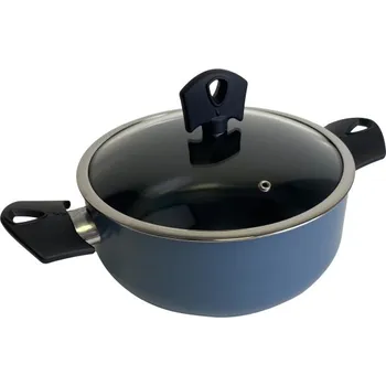 Hrnec SAN IGNACIO Kastrol s poklicí a nepřilnavým povrchem NOIA 20 cm modrá BGEU-6960