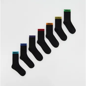 Reserved - Sada 7&nbsp;párů ponožek - černý - 616GC-99X - 616GC-99X-K34