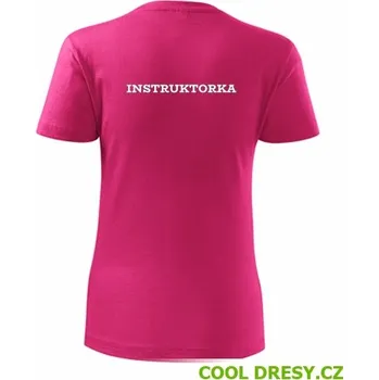 Dámské oblečení Tričko instruktorka dámské - Barva: purpurová, Velikost XXL