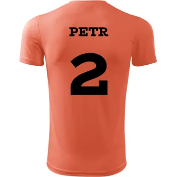 Florbalový dres Florbalový dres se jménem - Barva: neonově oranžová, Velikost S