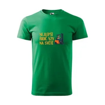 Pánské tričko Tričko s potiskem Nejlepší řidič VZV na světě: zelené 2XL