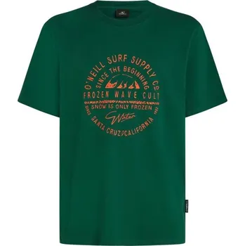 Pánské tričko Pánské tričko O'Neill MUIR M Tmavě zelená, Oranžová