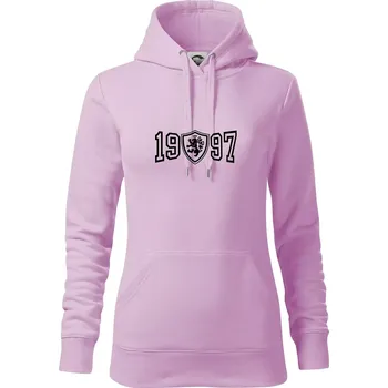 Dámská mikina Narozeninový motiv - znak - 1997 - Mikina dámská Cape s kapucí - S ( Orchid )