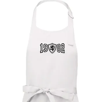 Kuchyňská zástěra Narozeninový motiv - znak - 1982 - Dámská zástěra na vaření - Univerzální velikost ( Bílá )