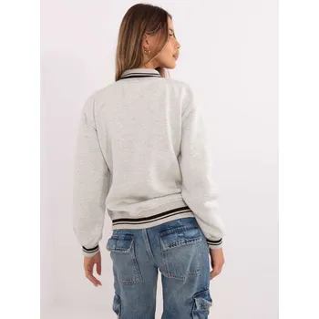 Dámská mikina My Red Lips Mikina-EM-BL-895.13X- Barva: Šedá - světle, Velikost: UNI