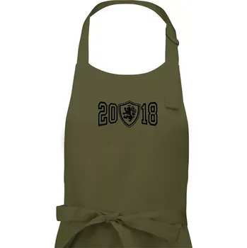 Kuchyňská zástěra Narozeninový motiv - znak - 2018 - Pánská zástěra na vaření - Univerzální velikost ( Khaki )
