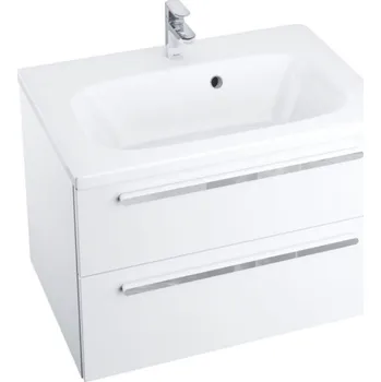 Koupelnový nábytek RAVAK CHROME SD II skříňka pod umyvadlo 80x49x50 cm, 2 zásuvky, bílá
