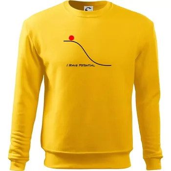 Pánská mikina I have potential - Mikina Essential pánská - 2XL ( Žlutá )