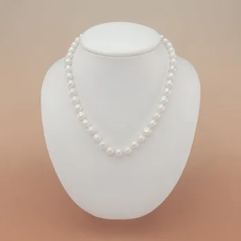 Náhrdelník Perlový náhrdelník bílý 8,5 - 9,4 mm