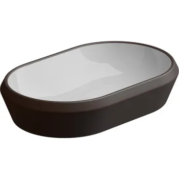 Umyvadlo Umyvadlo na desku Cruise, keramické, dvoubarevné, 65x42 cm, CRLAVOV65BI000035