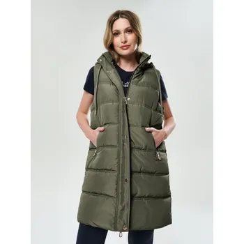 Dámská vesta Sinsay - Prošívaná vesta - tmavě zelená - 548FH-79X - 548FH-79X-XS