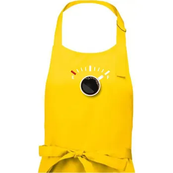 Kuchyňská zástěra Káva jako palivo - Dámská zástěra na vaření - Univerzální velikost ( Žlutá )