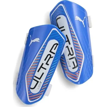 Fotbalový chránič Chlapecké fotbalové chrániče Puma ULTRA LIGHT STRAP L Modrá, Mix, Černá
