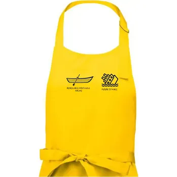 Kuchyňská zástěra Řemeslnici postavili archu, fušeři Titanic - Pánská zástěra na vaření - Univerzální velikost ( Žlutá )