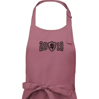 Kuchyňská zástěra Narozeninový motiv - znak - 2019 - Dámská zástěra na vaření - Univerzální velikost ( Starorůžová )