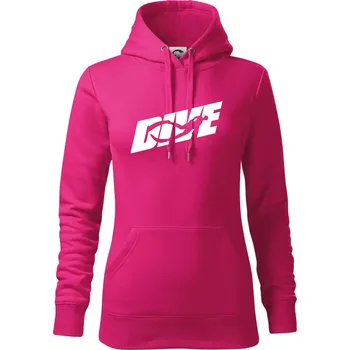 Dámská mikina Freediving - Dive - Mikina dámská Cape s kapucí - S ( Purpurová )