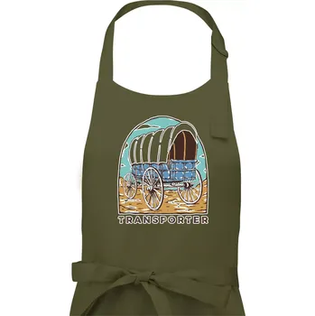 Kuchyňská zástěra Transporter - Dámská zástěra na vaření - Univerzální velikost ( Khaki )